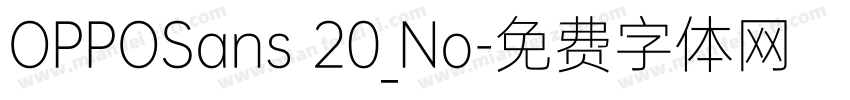 OPPOSans 20_No字体转换